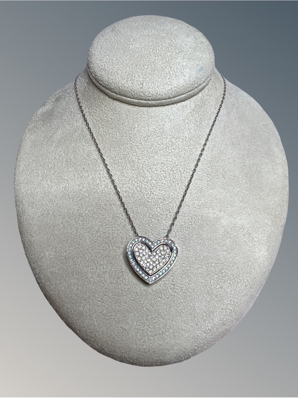 SWAROVSKI LADIES CUPID BLUE HEART PENDANT 5118810